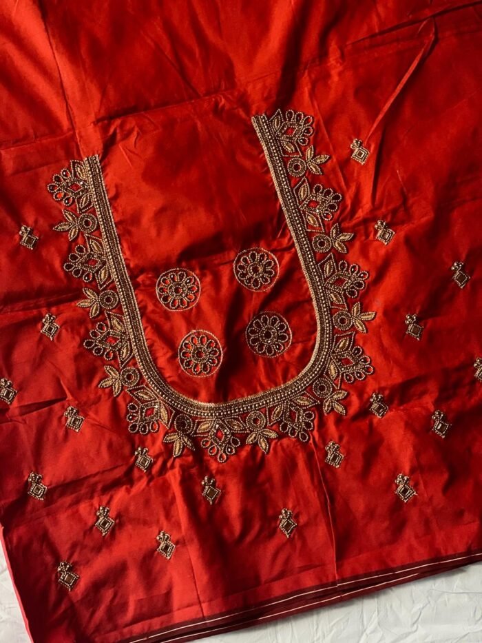 Bridal Outfit Aari Work Design - Image 2