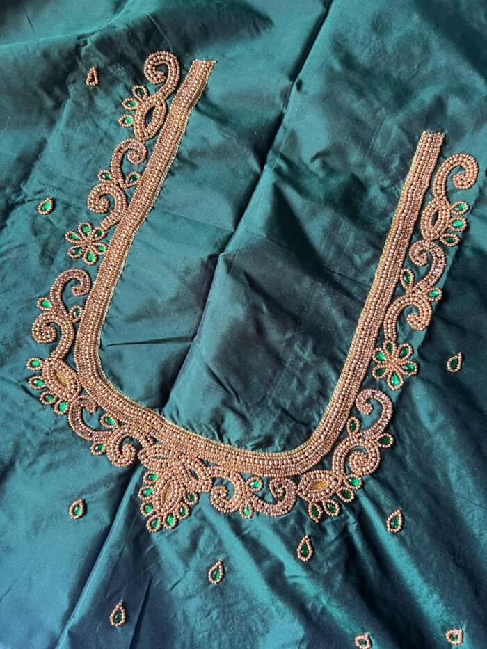Bridal Outfit Aari Work Design - Image 2