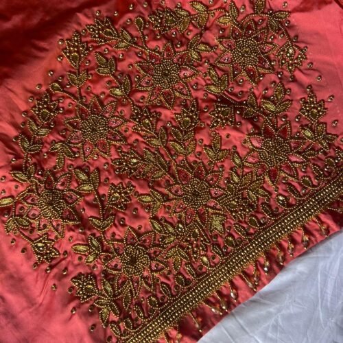 Semi_ Bridal Outfit Aari work design